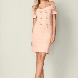 BUTTON DETAIL BODYCON DRESS